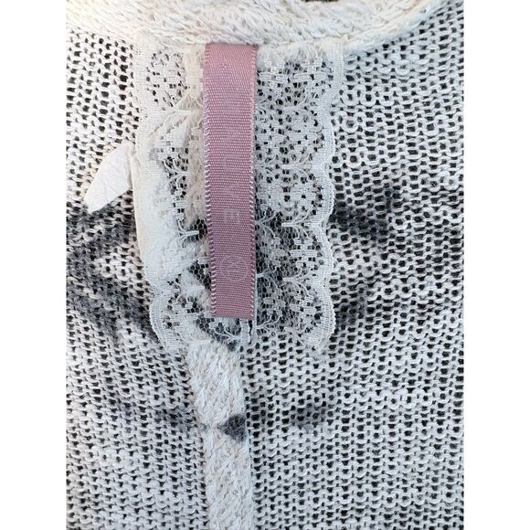 Mauve Aztec Print Open Front Lightweight Sweater Wrap Shawl Cardigan Size XLarge - Picture 3 of 7